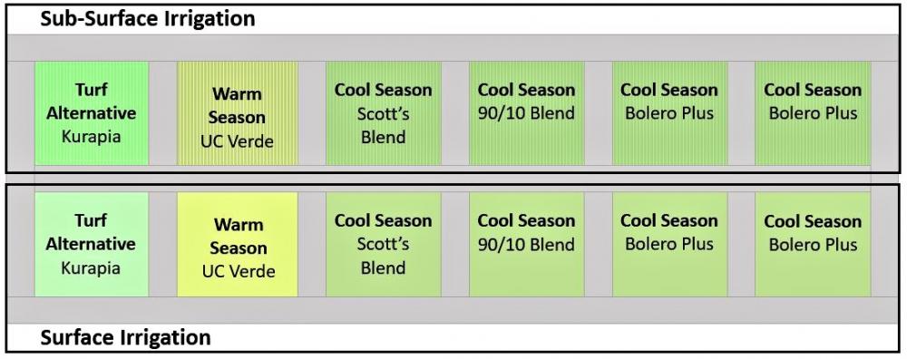 turf and irrigation diagram